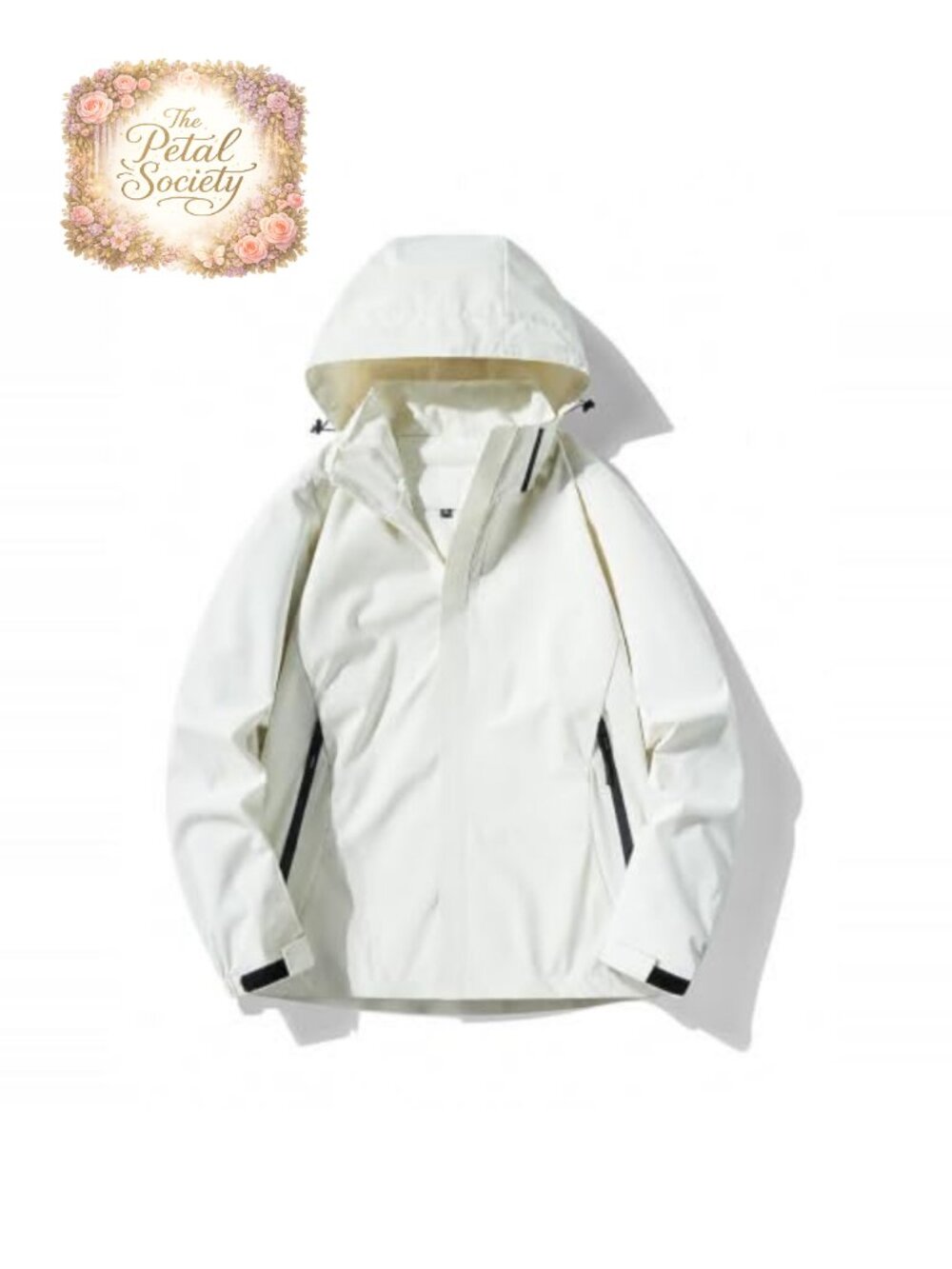 Men's Waterproof Windbreaker Lightweight Removable Hood Rain Coat